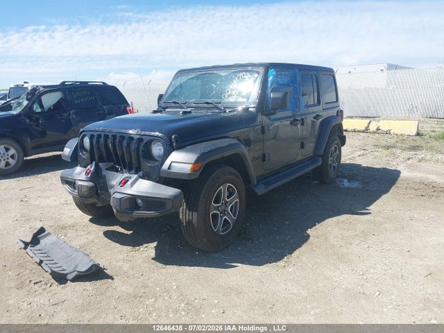 12646438 :رقم المزاد ، 1C4HJXDG5NW219282 vin ، 2022 Jeep Wrangler Unlimited Sport S مزاد بيع