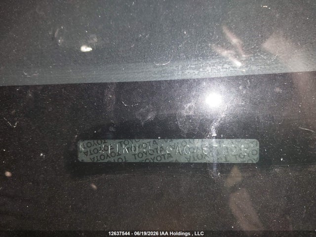 12637544 :رقم المزاد ، 2T1KU4EE6AC467228 vin ، 2010 Toyota Matrix مزاد بيع