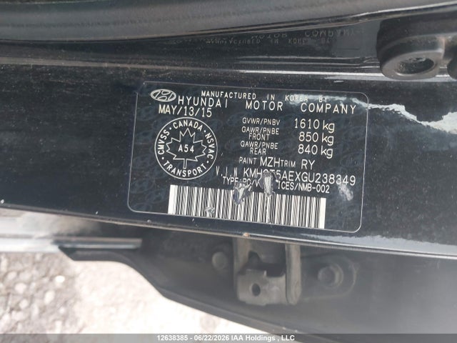 2016 Hyundai Accent L მანქანა იყიდება აუქციონზე, vin: KMHCT5AEXGU238349, აუქციონის ნომერი: 12638385