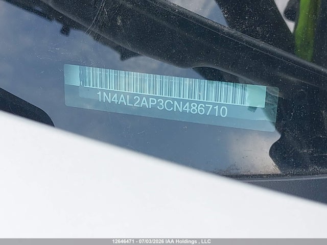 Aukcja sprzedaży 2012 Nissan Altima 2.5 S, vin: 1N4AL2AP3CN486710, numer aukcji: 12646471