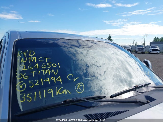 Продаж на аукціоні авто 2006 Nissan Titan Xe/se/le, vin: 1N6AA07B06N521494, номер лоту: 12646501