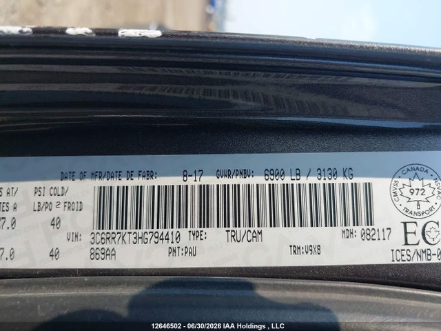 RAM 1500 St 2017 3C6RR7KT3HG794410 Image 9