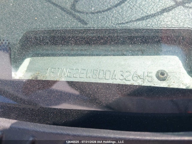 12646525 :رقم المزاد ، 1FTNE2EW8DDA32645 vin ، 2013 Ford E-250 Commercial مزاد بيع