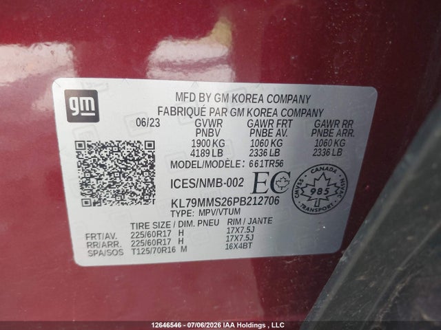 Chevrolet Trailblazer Ls 2023 KL79MMS26PB212706 Image 9