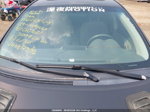 2009 Toyota Corolla S/le/xle მანქანა იყიდება აუქციონზე, vin: 2T1BU40EX9C010621, აუქციონის ნომერი: 12646549