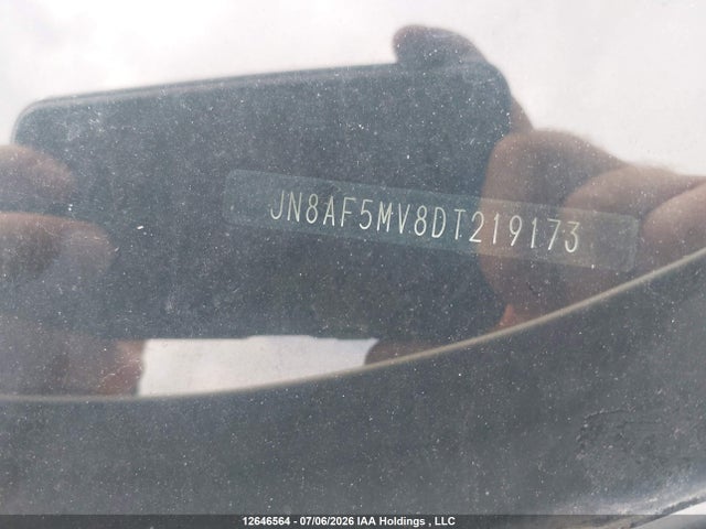 2013 Nissan Juke Nismo/sl/sv მანქანა იყიდება აუქციონზე, vin: JN8AF5MV8DT219173, აუქციონის ნომერი: 12646564