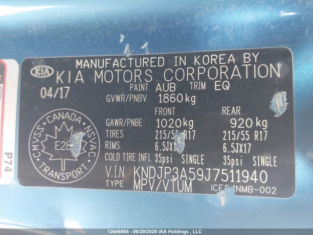 Продажа на аукционе авто 2018 Kia Soul +, vin: KNDJP3A59J7511940, номер лота: 12646565