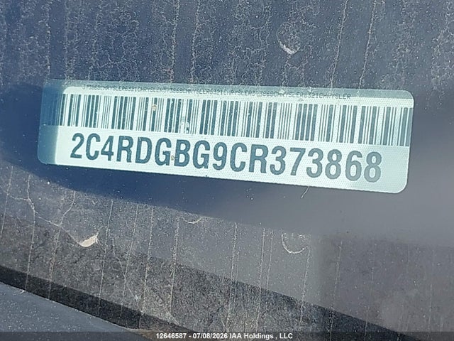 Aukcja sprzedaży 2012 Dodge Grand Caravan Se, vin: 2C4RDGBG9CR373868, numer aukcji: 12646587