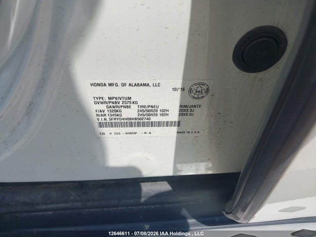 Aukcja sprzedaży 2017 Acura Mdx, vin: 5FRYD4H08HB502740, numer aukcji: 12646611