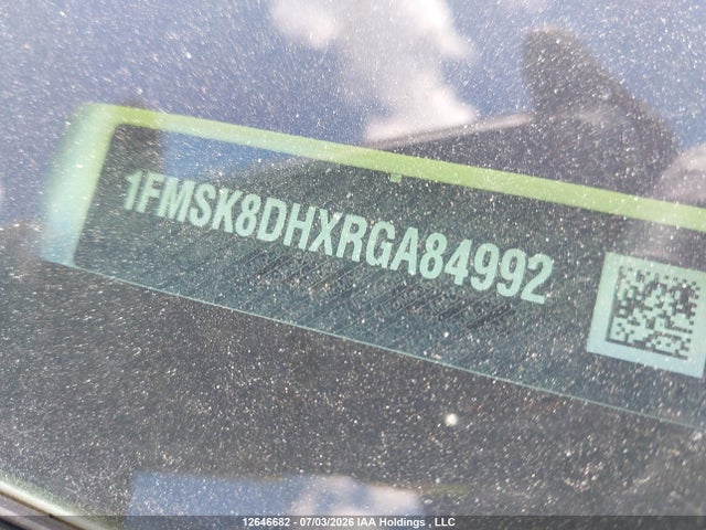 Aukcja sprzedaży 2024 Ford Explorer Xlt, vin: 1FMSK8DHXRGA84992, numer aukcji: 12646682