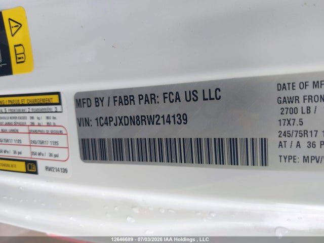 Jeep TJ 2024 1C4PJXDN8RW214139 Image 9