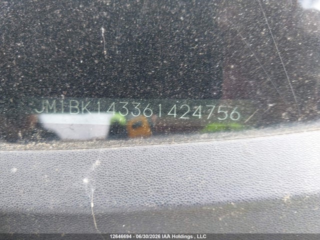 12646694 :رقم المزاد ، JM1BK143361424756 vin ، 2006 Mazda Mazda3 Hatchback مزاد بيع