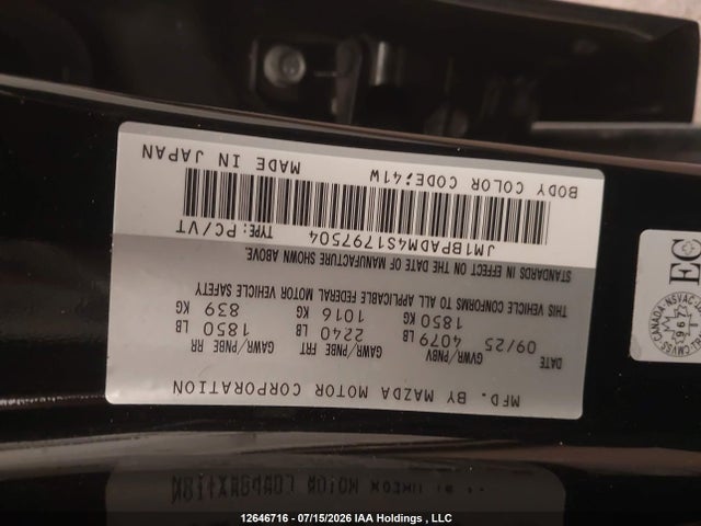 Mazda Mazda3 Gt 2025 JM1BPADM4S1797504 Image 9