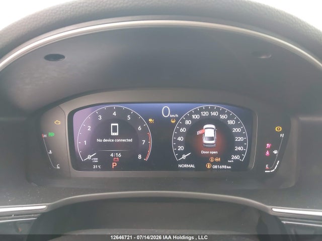 2022 Honda Civic Touring მანქანა იყიდება აუქციონზე, vin: 2HGFE1F97NH003277, აუქციონის ნომერი: 12646721