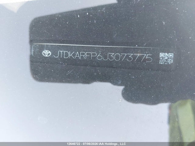 Aukcja sprzedaży 2018 Toyota Prius Prime Upgrade, vin: JTDKARFP6J3073775, numer aukcji: 12646722