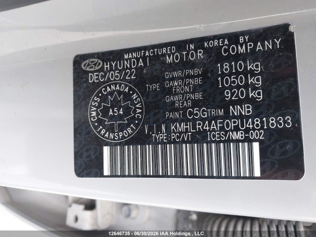 Продаж на аукціоні авто 2023 Hyundai Elantra N Line, vin: KMHLR4AF0PU481833, номер лоту: 12646735