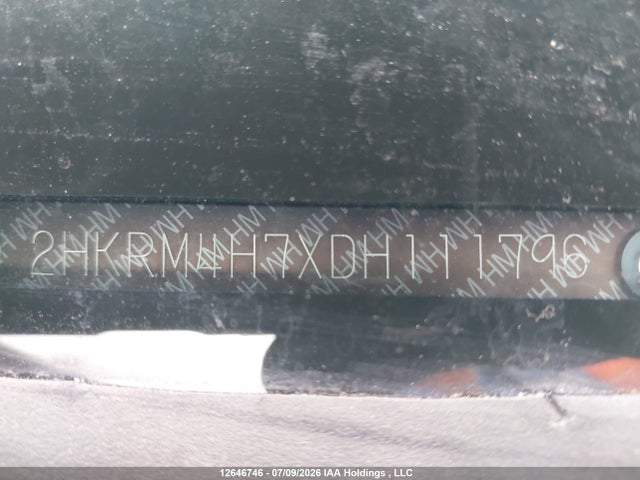 2013 Honda Cr-v მანქანა იყიდება აუქციონზე, vin: 2HKRM4H7XDH111796, აუქციონის ნომერი: 12646746