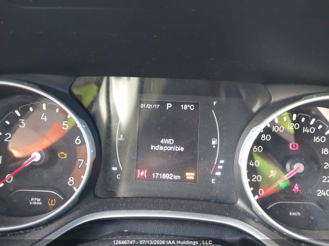 12646747 :رقم المزاد ، 3C4NJDBB4JT493646 vin ، 2018 Jeep Compass North مزاد بيع