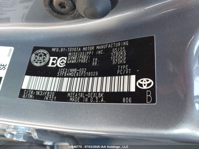 Toyota COROLLA LE 2025 5YFB4MDE8SP318029 Image 19
