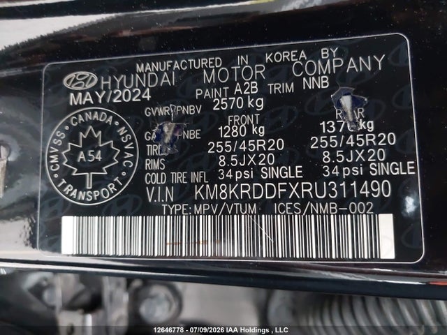 Продажа на аукционе авто 2024 Hyundai Ioniq 5 Preferred Long Range With Ultimate Package, vin: KM8KRDDFXRU311490, номер лота: 12646778
