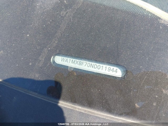 Продаж на аукціоні авто 2022 Audi Q7 Progressiv, vin: WA1MXBF70ND011944, номер лоту: 12646786