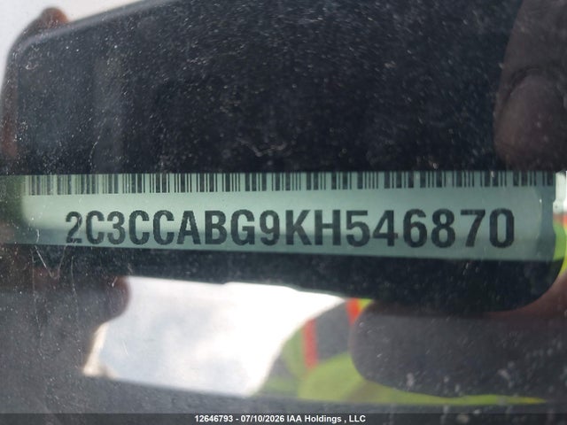 Auction sale of the 2019 Chrysler 300 S, vin: 2C3CCABG9KH546870, lot number: 12646793