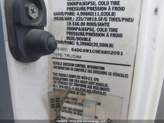 54DC4W1C9ES802051 Isuzu Npr Gas Reg