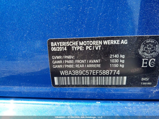 WBA3B9C57EF588774 BMW 335i Xdrive