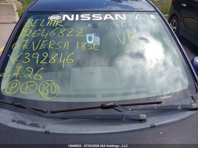 Продаж на аукціоні авто 2007 Nissan Versa 1.8sl, vin: 3N1BC13E07L392846, номер лоту: 12646822