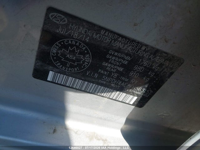 Hyundai ELANTRA GL 2015 5NPDH4AE8FH563157 Image 19