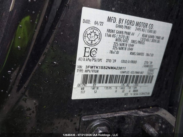 Ford Mustang Mach-e Select 2022 3FMTK1SS2NMA23811 Image 9