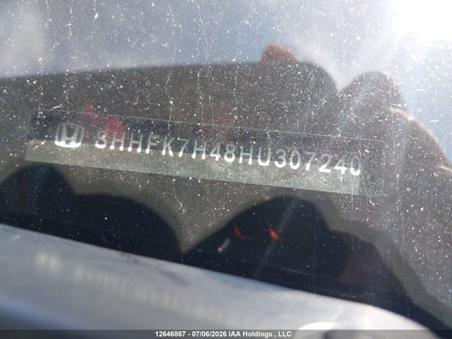 Aukcja sprzedaży 2017 Honda Civic Sport, vin: SHHFK7H48HU307240, numer aukcji: 12646867
