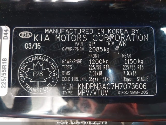 KIA Sportage Ex 2017 KNDPN3AC7H7073606 Image 9