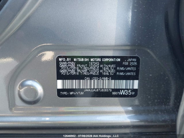 Mitsubishi RVR ES 2026 JA4AJUAU6TU606579 Image 9