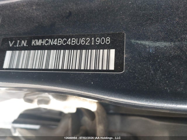 12646954 :رقم المزاد ، KMHCN4BC4BU621908 vin ، 2011 Hyundai Accent Gl مزاد بيع
