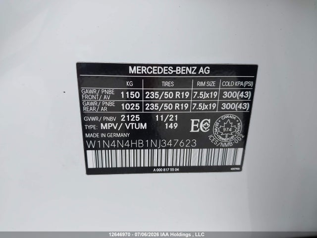 Продаж на аукціоні авто 2022 Mercedes-benz Gla 250 4matic, vin: W1N4N4HB1NJ347623, номер лоту: 12646970
