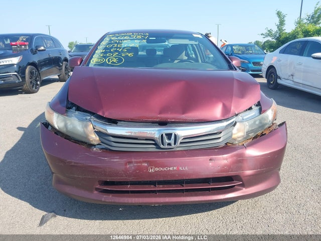 Aukcja sprzedaży 2012 Honda Civic Lx, vin: 2HGFB2F41CH032175, numer aukcji: 12646984