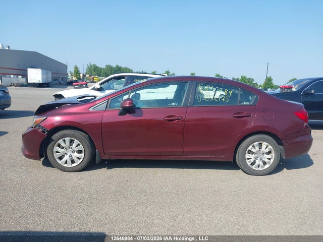 Aukcja sprzedaży 2012 Honda Civic Lx, vin: 2HGFB2F41CH032175, numer aukcji: 12646984