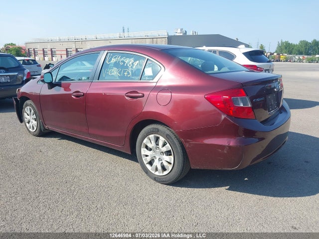 Aukcja sprzedaży 2012 Honda Civic Lx, vin: 2HGFB2F41CH032175, numer aukcji: 12646984