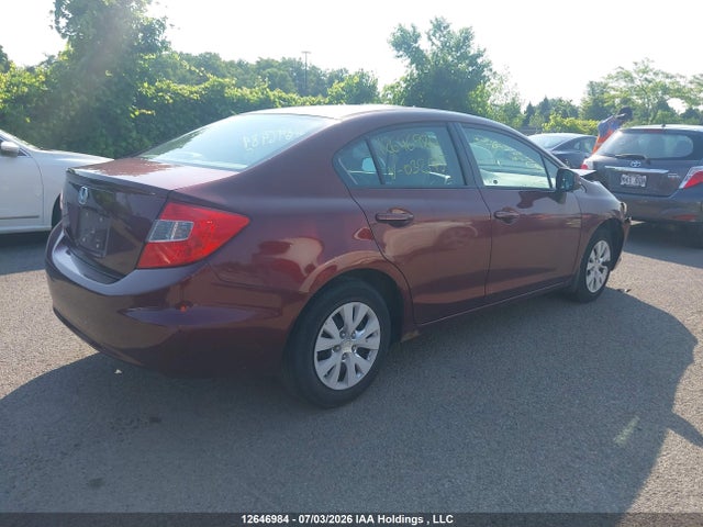 Aukcja sprzedaży 2012 Honda Civic Lx, vin: 2HGFB2F41CH032175, numer aukcji: 12646984