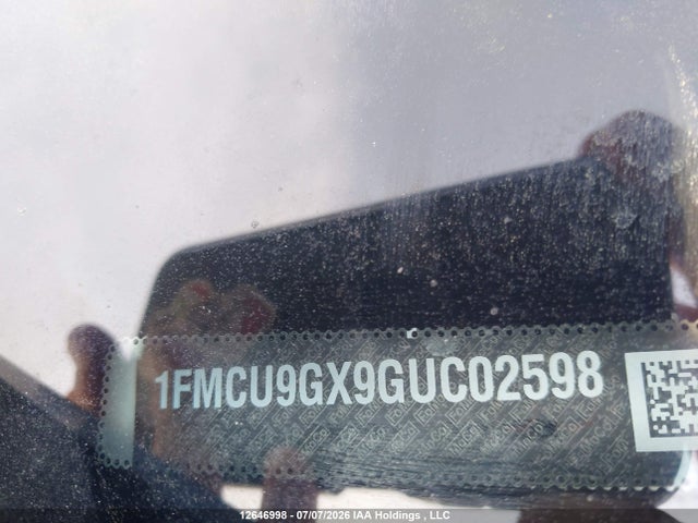 1FMCU9GX9GUC02598 Ford ESCAPE SE