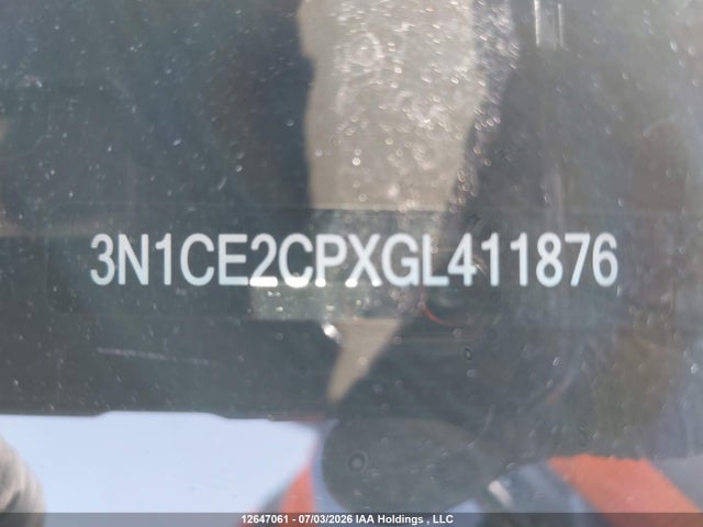 12647061 :رقم المزاد ، 3N1CE2CPXGL411876 vin ، 2016 Nissan Versa Note 1.6 S/1.6 Sl/1.6 Sr/1.6 Sv مزاد بيع
