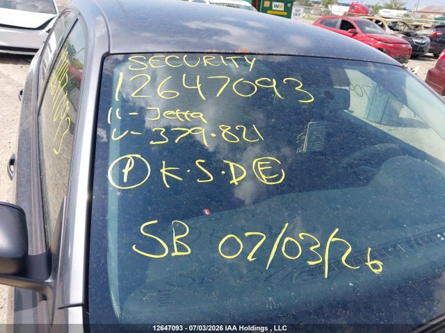 12647093 :رقم المزاد ، 3VW2K7AJ3BM379821 vin ، 2011 Volkswagen Jetta 2.0l Trendline/2.0l Trendline+ مزاد بيع