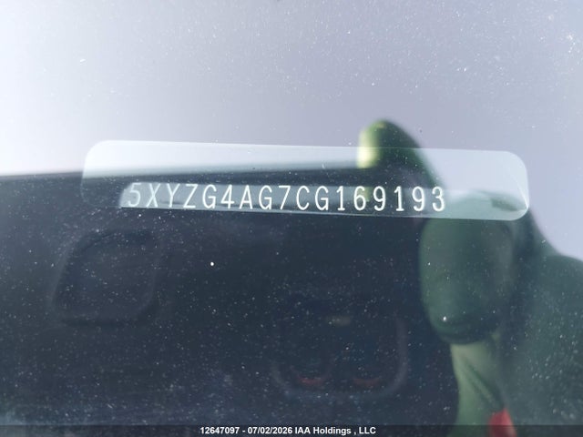12647097 :رقم المزاد ، 5XYZG4AG7CG169193 vin ، 2012 Hyundai Santa Fe Gl 3.5 Sport مزاد بيع