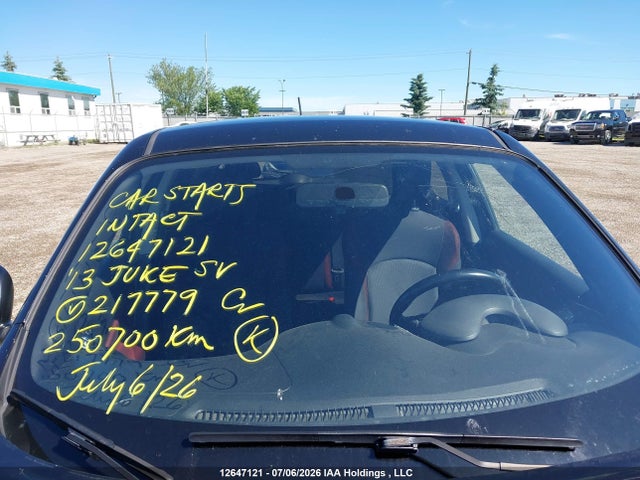 Продаж на аукціоні авто 2013 Nissan Juke S/sv/sl, vin: JN8AF5MR8DT217779, номер лоту: 12647121