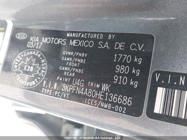 KIA Forte Ex/sx 2017 3KPFN4A80HE136686 Image 9