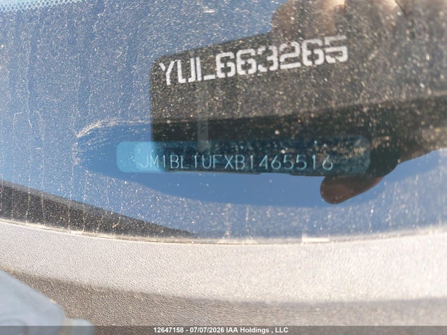 Продажа на аукционе авто 2011 Mazda Mazda3 Gx, vin: JM1BL1UFXB1465516, номер лота: 12647158
