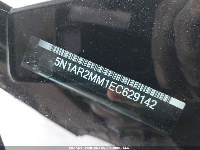 5N1AR2MM1EC629142 Nissan Pathfinder Platinum/s/sl/sv