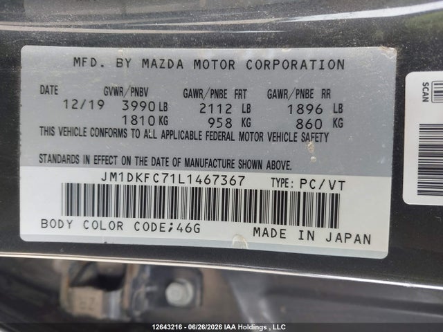 Mazda Cx-3 Gs 2020 JM1DKFC71L1467367 Image 9