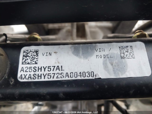 2025 Polaris Sportsman Trail 570 მანქანა იყიდება აუქციონზე, vin: 4XASHY572SA004030, აუქციონის ნომერი: 12637347